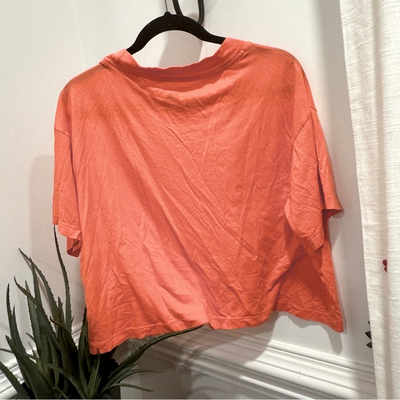 The North Face Women Half Dome Cropped T-Shirt Brilliant Coral Size Xl - Picture 6 of 8